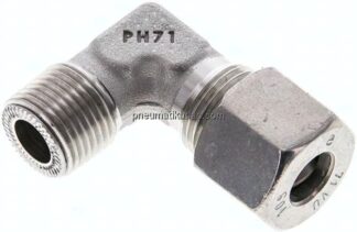 Winkel-Schneidringverschraub. NPT 3/8"-10 S (M18x1,5), 1.4571