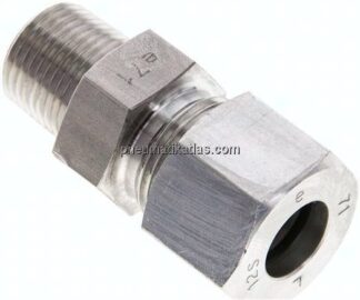 Gerade Schneidringverschr. NPT 3/8"-12 S (M20x1,5), 1.4571