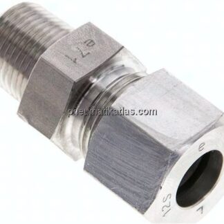 Gerade Schneidringverschr. NPT 3/8"-12 S (M20x1,5), 1.4571