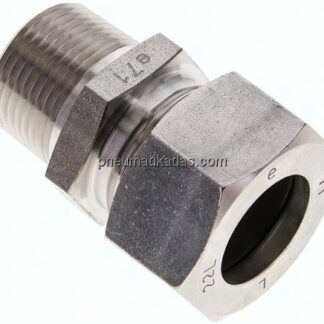 Gerade Schneidringverschr. NPT 3/4"-22 L (M30x2), 1.4571