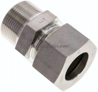 Gerade Schneidringverschr. NPT 1-1/4"-30 S (M42x2), 1.4571