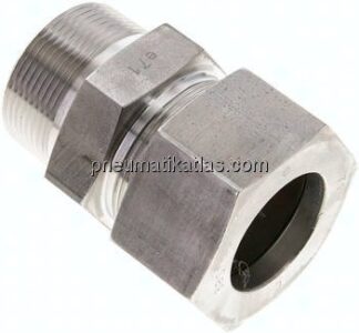 Gerade Schneidringverschr. NPT 1-1/2"-38 S (M52x2), 1.4571