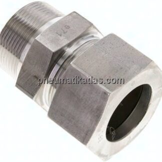 Gerade Schneidringverschr. NPT 1-1/2"-38 S (M52x2), 1.4571