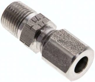 Gerade Schneidringverschr. NPT 1/8"-6 LL (M10x1), 1.4571