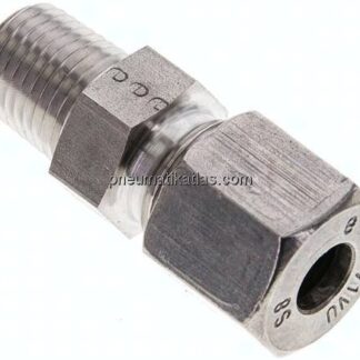 Gerade Schneidringverschr. NPT 1/4"-8 S (M16x1,5), 1.4571