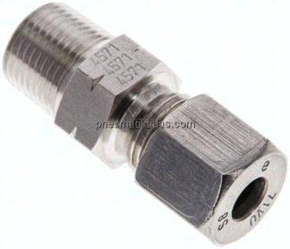 Gerade Schneidringverschr. NPT 3/8"-8 S (M16x1,5), 1.4571