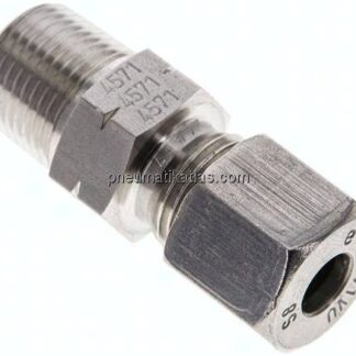 Gerade Schneidringverschr. NPT 3/8"-8 S (M16x1,5), 1.4571