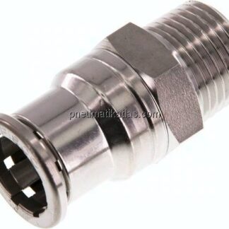 Gerader Steckanschluss R 1/2"-16mm, IQS-Edelstahl