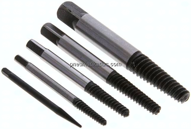 Schraubenausdreherset Größe 1 - 5 (M 3 - M 18)