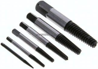 Schraubenausdreherset Größe 1 - 6 (M 3 - M 24)