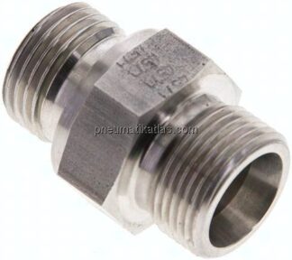 Gerade Schneidringverschr. G 1/2"-14 S (M22x1,5), ohne Mutter & Schneidring, 1.4571