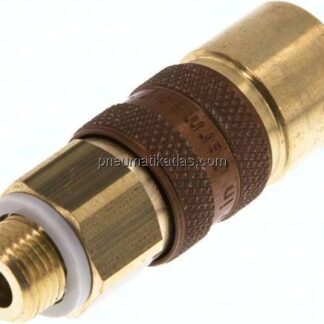Kupplungsdose (NW5) G 1/8"(AG), braun, Dreieck 9,5 mm