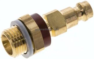 Kupplungsstecker (NW5) G 1/4"(AG), braun, Dreieck 9,5 mm