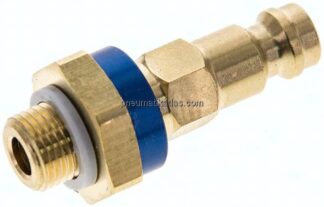 Kupplungsstecker (NW5) G 1/8"(AG), blau, Sechseck SW10
