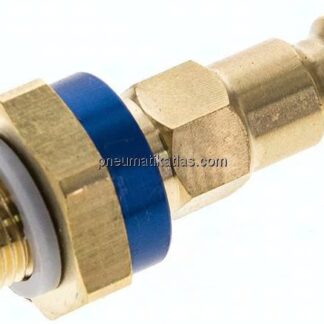 Kupplungsstecker (NW5) G 1/8"(AG), blau, Sechseck SW10