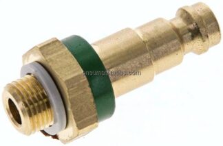 Kupplungsstecker (NW5) G 1/8"(AG), grün, Kreis Ø 10,5 mm