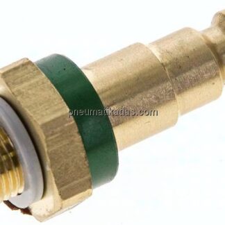 Kupplungsstecker (NW5) G 1/8"(AG), grün, Kreis Ø 10,5 mm