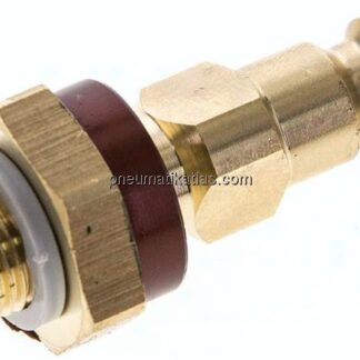 Kupplungsstecker (NW5) G 1/8"(AG), braun, Dreieck 9,5 mm