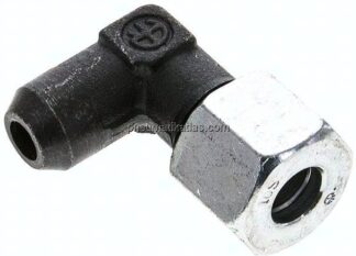 Winkel-Anschweißverschraubung 10 S (M18x1,5), Stahl phosphatiert