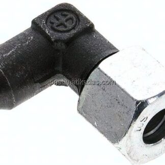 Winkel-Anschweißverschraubung 10 S (M18x1,5), Stahl phosphatiert