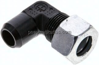 Winkel-Anschweißverschraubung 15 L (M22x1,5), Stahl phosphatiert