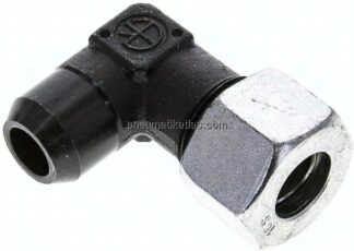 Winkel-Anschweißverschraubung 16 S (M24x1,5), Stahl phosphatiert