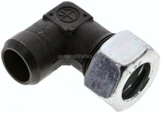 Winkel-Anschweißverschraubung 22 L (M30x2), Stahl phosphatiert
