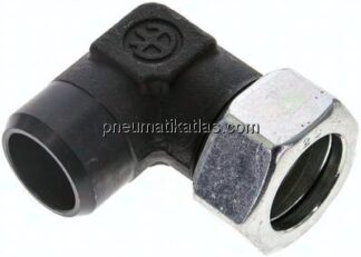 Winkel-Anschweißverschraubung 28 L (M36x2), Stahl phosphatiert