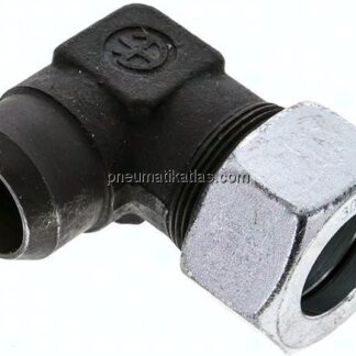Winkel-Anschweißverschraubung 30 S (M42x2), Stahl phosphatiert