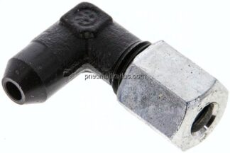 Winkel-Anschweißverschraubung 6 L (M12x1,5), Stahl phosphatiert