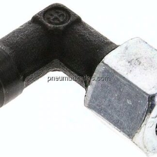 Winkel-Anschweißverschraubung 8 L (M14x1,5), Stahl phosphatiert