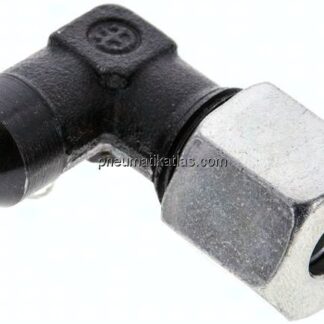 Winkel-Anschweißverschraubung 8 S (M16x1,5), Stahl phosphatiert
