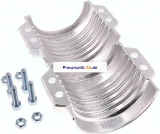 Klemmschalen 118 - 122mm, Aluminium, EN14420-3 (DIN2817)