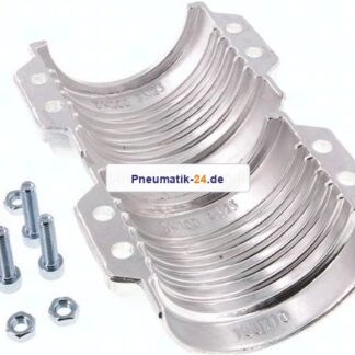 Klemmschalen 118 - 122mm, Aluminium, EN14420-3 (DIN2817)
