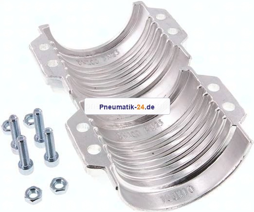 Klemmschalen 118 - 122mm, Aluminium, EN14420-3 (DIN2817)