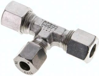 T-Schneidringverschraubung 10 L (M16x1,5)-8 L (M14x1,5)-10 L (M16x1,5), 1.4571