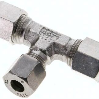 T-Schneidringverschraubung 10 L (M16x1,5)-8 L (M14x1,5)-10 L (M16x1,5), 1.4571