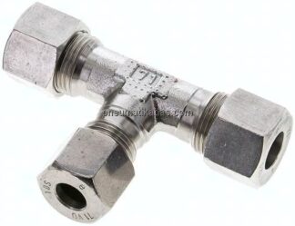 T-Schneidringverschraubung 12 S (M20x1,5)-10 S (M18x1,5)-12 S (M20x1,5), 1.4571