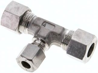T-Schneidringverschraubung 12 L (M18x1,5)-8 L (M14x1,5)-12 L (M18x1,5), 1.4571