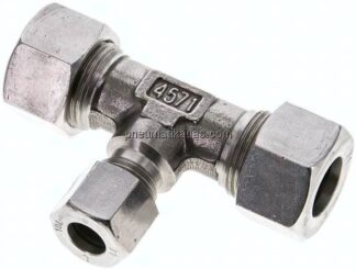 T-Schneidringverschraubung 15 L (M22x1,5)-10 L (M16x1,5)-15 L (M22x1,5), 1.4571