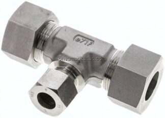 T-Schneidringverschraubung 25 S (M36x2)-16 S (M24x1,5)-25 S (M36x2), 1.4571