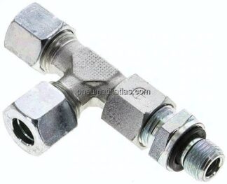 Einstellb. L-Schneidringverschraubung G 1/4"-10 L (M16x1,5), Stahl verzinkt