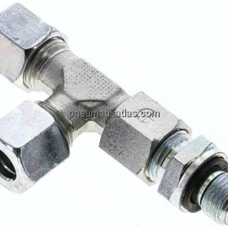 Einstellb. L-Schneidringverschraubung G 1/4"-10 L (M16x1,5), Stahl verzinkt