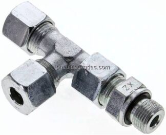 Einstellb. L-Schneidringverschraubung G 3/8"-10 S (M18x1,5), Stahl verzinkt
