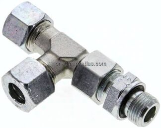 Einstellb. L-Schneidringverschraubung G 3/8"-12 L (M18x1,5), Stahl verzinkt