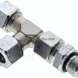 Einstellb. L-Schneidringverschraubung G 3/8"-12 L (M18x1,5), Stahl verzinkt