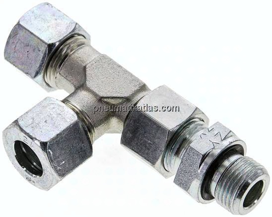Einstellb. L-Schneidringverschraubung G 3/8"-12 L (M18x1,5), Stahl verzinkt