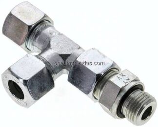 Einstellb. L-Schneidringverschraubung G 1/2"-14 S (M22x1,5), Stahl verzinkt