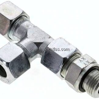 Einstellb. L-Schneidringverschraubung G 1/2"-14 S (M22x1,5), Stahl verzinkt