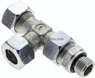 Einstellb. L-Schneidringverschraubung G 1/2"-18 L (M26x1,5), Stahl verzinkt